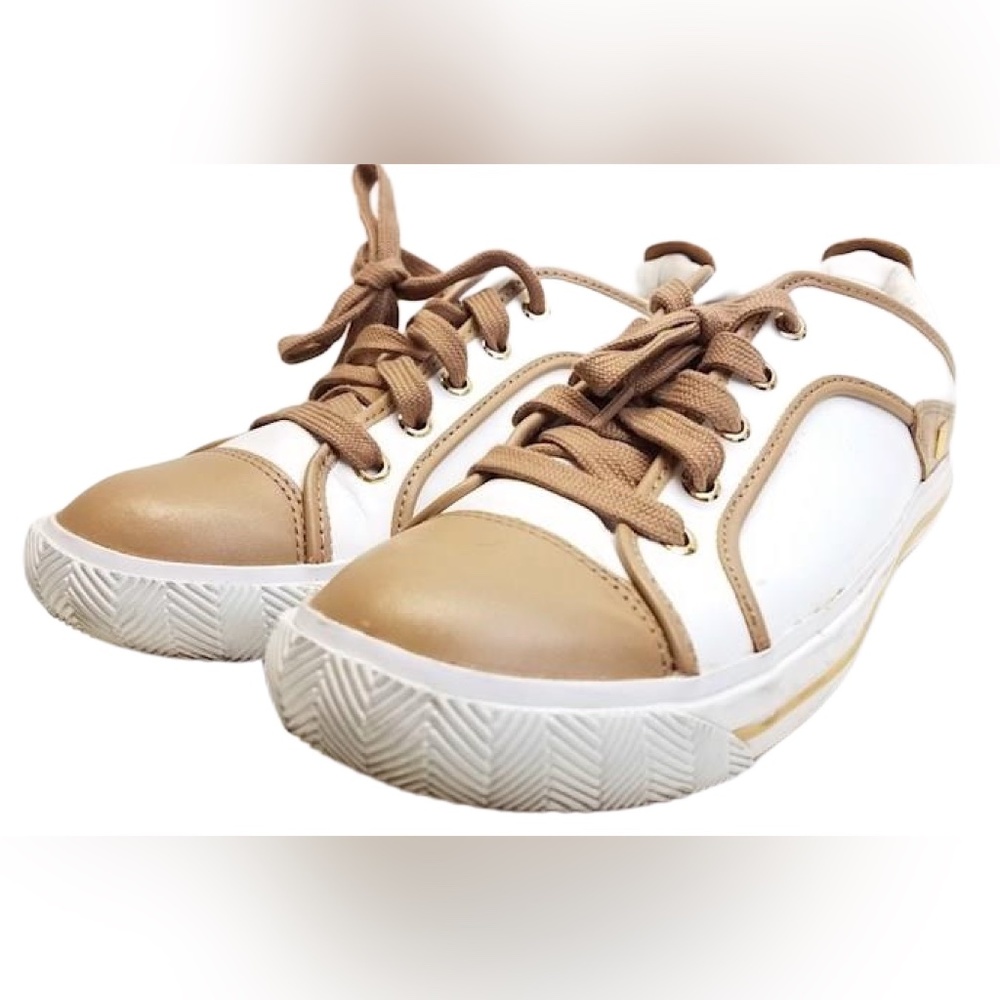 L.A.M.B Women's White & brown Shoes sz 10